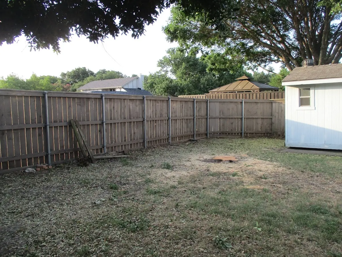 Cleared yard after professional tree removal in Gap